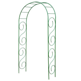 Арка садовая металлическая разборная 252х120х36см Роскошная №1 Садовита