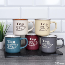 Кружка керамическая 350мл Чай, в ассортименте 20974-4/713462