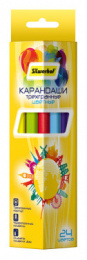 Карандаши цветные 24 цвета Silwerhof Солнечная коллекция, трехгранные 134216-24