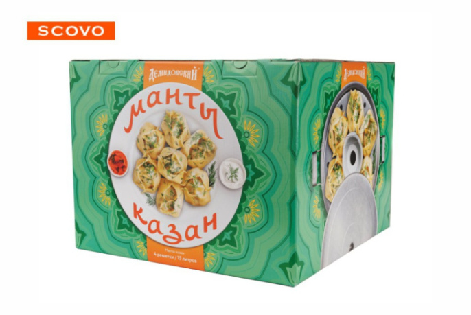 Манты-казан алюминиевый 15л 4 уровня Scovo МШ-018