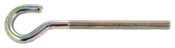 Крючок -полукольцо с метрической резьбой 6х150 ZH 1610-1-6150