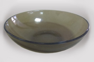 Тарелка стеклянная Basilico глубокая 190мм дымка Ca del Vetro 62070