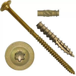 Шуруп 8х180 с/нарезной д/дерева, пресшайба 320-818