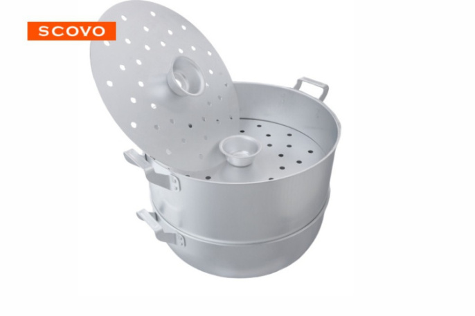 Манты-казан алюминиевый 15л 4 уровня Scovo МШ-018