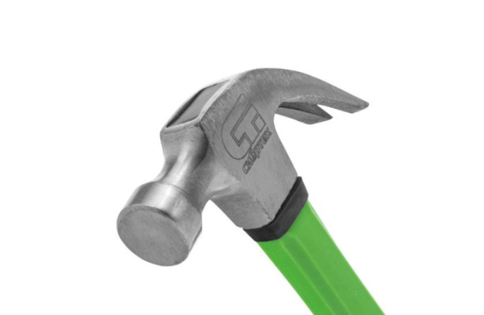 Молоток-гвоздодер 0,45кг фиберглассовая ручка Сибртех 10442