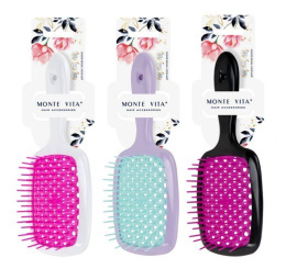 Расческа для волос Monte Vita массажная 20х8,5см, ассорти 457415