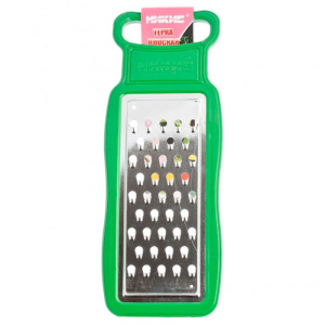 Терка 1 грань овощная жестяная, пластиковая ручка Никис ТПО-3у