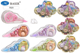 Корректирующая лента набор 4шт. 8мм х 2,5м Забавные животные, ассорти 7025/576 ЦЕНА ЗА НАБОР