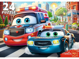 Пазлы   24 элемента Макси Городские машинки помощники УК24-0209