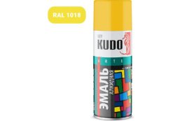 Аэрозольная краска "KUDO" универс. желтая 1013 520 мл 10-13