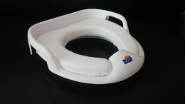 Сиденье для унитаза детское мягкое с ручками, белый BossBaby 103-535-01