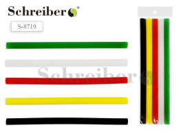 Стержни клеевые для термоклеящего пистолета набор  5шт. 1,1х20см, цветные S 8719