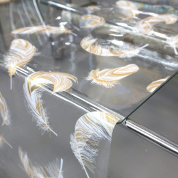 Клеенка столовая силиконовая с печатью 1,0х20м 0,6мм Grace 7029-3