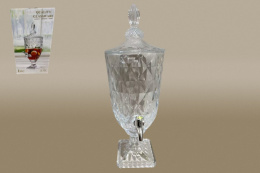 Диспенсер для напитков (лимонадница) стеклянный 3,0 л, в п/у Коралл 9360