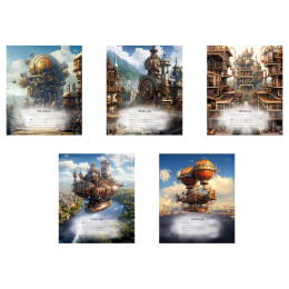 Тетрадь  12 листов линейка BG Стимпанк Т5СК12 55456