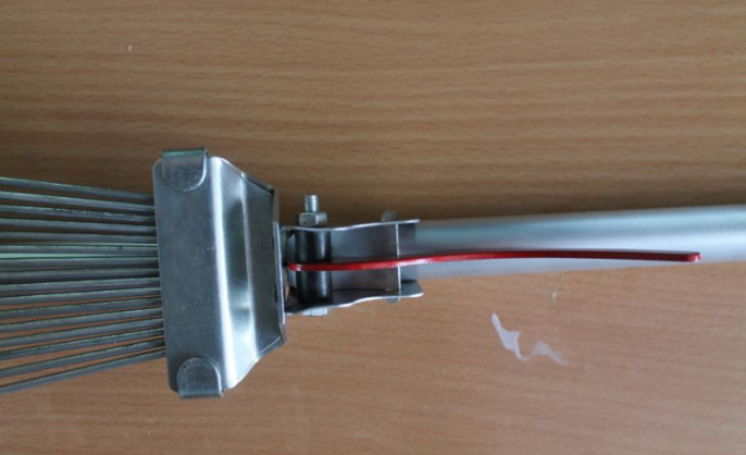 Грабли веерные раздвижные 16 зубьев оцинкованные, оцинкованный черенок