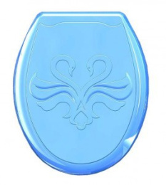 Сиденье для унитаза пластиковое Лебедь, голубой Океан 104-405-00-02