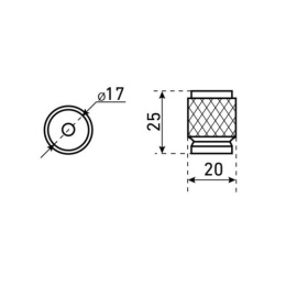 Ручка-кнопка мебельная StahlBuro AP2706 2шт., CP хром StahlBuro 42286