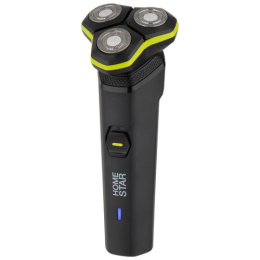 Бритва аккумуляторная HS-9019, 3 бреющие головки, шнур USB, черный HomeStar 108148