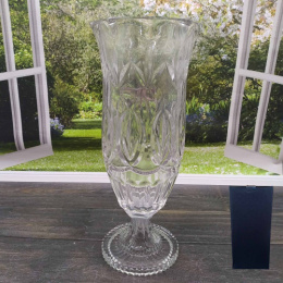 Ваза для цветов стеклянная кубок h-40,5см d-14см Радужный Дом РД20778