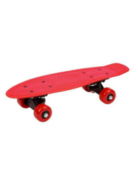 Скейтборд пластиковый 43х12см, колеса PVC, крепления пластиковые, максимальная нагрузка 30кг, красный Наша Игрушка 635999/614720