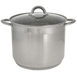 Кастрюля из нержавеющей стали 15,0л 280мм высокая, стеклянная крышка, пятислойное дно, серия Every day Webber BE-369/2