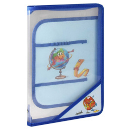 Папка для труда А4 на молнии Глобус 66311