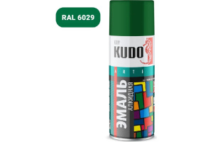 Эмаль аэрозольная Kudo универсальная 520мл зеленая 10081 KU-10081