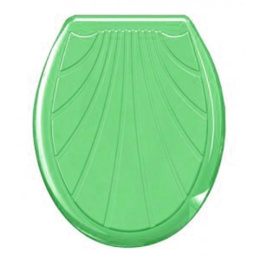 Сиденье для унитаза пластиковое Ракушка, салатовый Океан 104-403-00-07