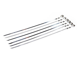 Шампур из нержавеющей стали угловой 60см (лезвие 50см) 2 культуры 2К-352