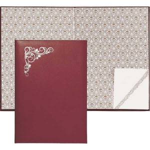 Папка адресная Devente, бумвинил, виньетка, бордо 3078208