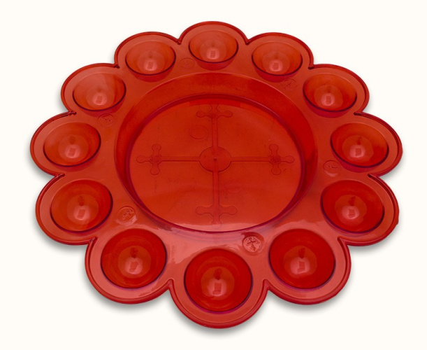 Блюдо пластиковое пасхальное №3 d-27см Бриг Бр.5.04