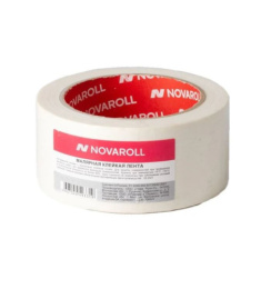 Скотч малярный (крепп) 48мм х 25м, 120мкм, белый, в инд/у Nova Roll 0115-155X
