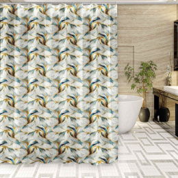 Штора для ванной полиэстер 180х200см Mir Digital Dream голубой Miranda 247669