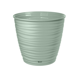 Горшок для цветов пластиковый Saffron с поддоном 1,5л d-14,6см светло-зеленый Homver 221610117/03