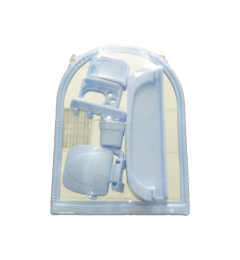 Набор для ванной комнаты с зеркалом Елена МХ 7 предметов голубой Comfort life
 101-106-08-02
