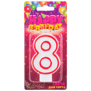 Свеча-цифра 8 Волшебная страна 312524