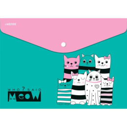 Папка с кнопкой А4 0.15 Devente Who Said Meow 3071891