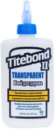 Клей Titebond II Transparent Premium Wood Glue - влагост. прозрач., 237 мл 51123