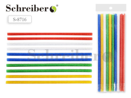 Стержни клеевые для термоклеящего пистолета набор 10шт. 0,07х20см, с блестками S 8716