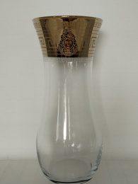 Ваза для цветов стеклянная кувшин h-26,5см Flora Версаче, в п/у Gid Glass GN43737/01