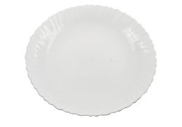 Тарелка стеклокерамическая мелкая 240мм Wave light белый Lavenir LXP-95 WHITE