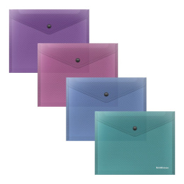 Папка с кнопкой А5+ 0.18 ErichKrause Diamond Vivid, ассорти 47121