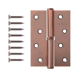 Петля врезная Apecs 100х70-B-Steel-AC-L левая, медь Apecs 15696