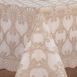 Клеенка - скатерть ажурная Lace 120х150см 10шт. в рулоне Grace LP-1044C