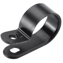 Клипса для крепления кабеля d  6 (черная) 250-05