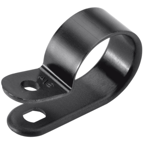 Клипса для крепления кабеля d  6 (черная) 250-05