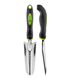 Совок посадочный из нержавеющей стали узкий двухкомпонентная пластиковая ручка Центроинструмент 0456-2