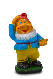 Фигурка садовая гипсовая Гном с протянутой рукой 27х41см ГусьДекорЛюкс 2С45