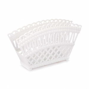 Салфетница пластиковая Семь злаков, белый Альтернатива М1304